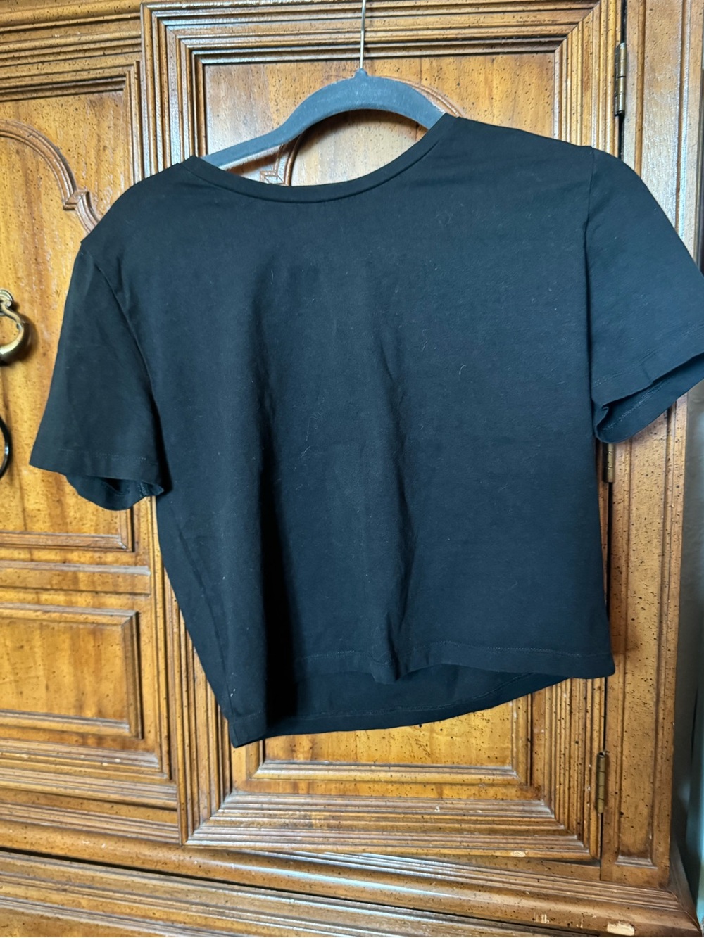Zara Classic Black Women's Crop Tee XL